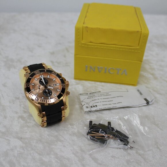 Invicta 80141 Sea Spider Men's Watch Quartz Stainless Steel  rose gold black - Picture 3 of 16